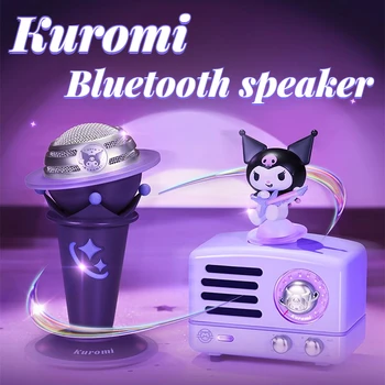Sanrio Каваи Аниме Куроми Bluetooth Динамик Мультфильм Беспроводной Bluetooth Динамик Портативный Милый Мини Стерео Подарок На День Рождения Для Девочки Игрушка