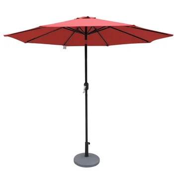 Островной зонт Mirage 9-футовый Восьмиугольный рыночный зонт с олефиновым навесом, Уличный зонт, Уличная мебель для патио