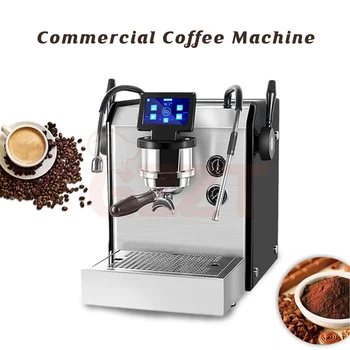 Коммерческая кофемашина GZZT 9Bar Профессиональная кофеварка эспрессо с сенсорным ЖКэкраном Точный контроль времени температуры давления