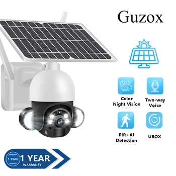4G Солнечная Панель для Камеры Безопасности 4MP 2K WiFi Беспроводная Солнечная Камера Наружного Видеонаблюдения Камеры Видеонаблюдения