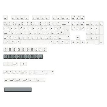 Набор клавишных колпачков XDA MAC-ISO layout Keycap Высокого Качества из ПБТ-красителя для механической Прямой доставки