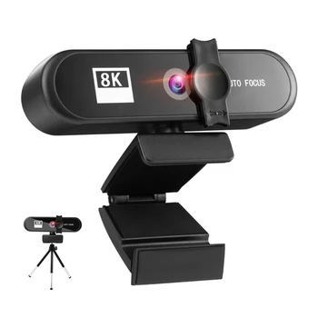 Веб-камера 1/2/4/8 K с микрофоном, защитная крышка для видеозвонков, конференций