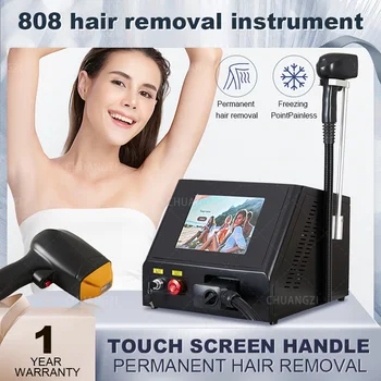 Оборудование 808 755 1064 Нано-Диодного Лазерного Удаления Волос Ice Titanium Аппаратуры Красоты Удаления волос 2000W Безболезненное Постоянное Титановое