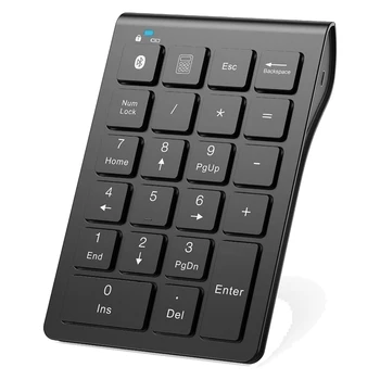 Цифровая клавиатура Bluetooth Офисная клавиатура с 22 клавишами Портативная Тонкая Цифровая панель для портативного компьютера, ПК, настольного компьютера, ноутбука