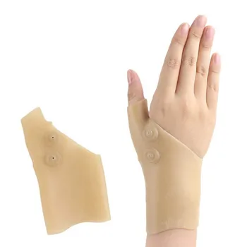 Магнитотерапевтический гель для запястья, бандаж от тендинита, Силиконовая перчатка для большого пальца, поддерживающий Корректор Для Снятия боли при артрите Правой и левой руки, 1 шт. Новый