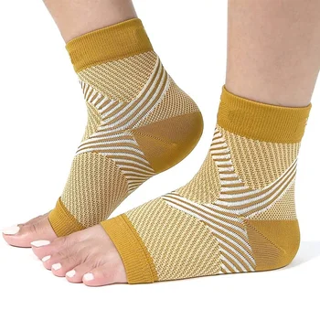 1 пара подошвенных фасциитов, компрессионный бандаж для лодыжек, носки с рукавами, обеспечивает поддержку стопы и свода стопы. Облегчение боли в пятке, ахиллова сухожилия