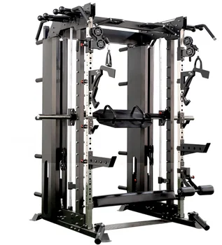 многофункциональное оборудование для фитнеса стойка для приседаний коммерческая машина Smith для тренажерного зала комплексное тренажерное оборудование для фитнеса