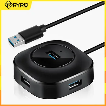 RYRA USB Hub USB 2.0 Type C 4-портовый мультиразветвительный адаптер OTG Для Xiaomi Lenovo Macbook PC Компьютерные Аксессуары