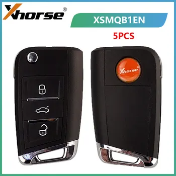 Xhorse VVDI Универсальный умный дистанционный ключ 5ШТ PN: XSMQB1EN MQB Бесконтактный ключ, Совместимый со всеми VVDI Key Tool E