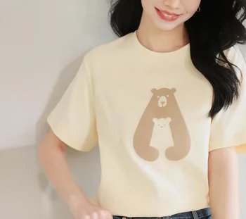 TH25 Красивая футболка с геометрическим принтом, топы, футболка, милые женские футболки с коротким рукавом