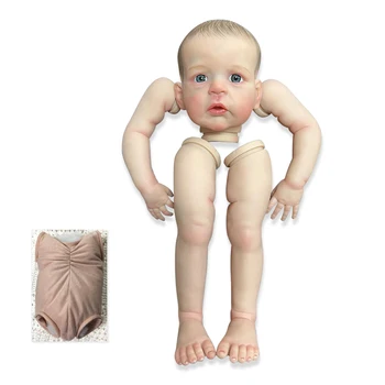 24-дюймовый Размер готовой куклы Sandie Reborn Baby, уже окрашенной, Реалистичные Мягкие на ощупь Гибкие готовые детали куклы