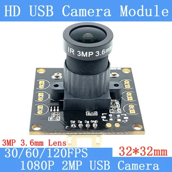 2MP Plug Play 1920 * 1080P Full HD MJPEG 30/60/120fps Высокая Скорость OV2710 Мини CCTV Android Linux UVC Веб-камера USB Модуль Камеры