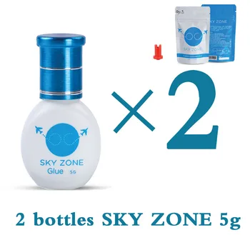 2 Бутылки Южная Корея Самые быстрые и прочные Материалы Для Наращивания Накладных Ресниц Клей Sky Zone Клей 5 г Черный Инструмент Для макияжа Клейкая Лава