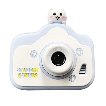 Мини-цифровая камера 1080P Видеокамера с SD-картой 32 ГБ для детей, подарки для малышей, синий