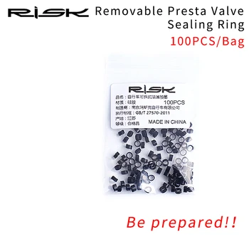 100 шт. в упаковке, уплотнительное кольцо RISK RA108 Presta Vavle Extender
