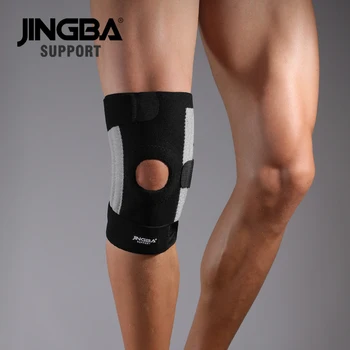 Поддержка JINGBA Регулируемые наколенники Спорт на открытом воздухе волейбол наколенник поддерживающий пояс баскетбол Фитнес защита колена rodiller