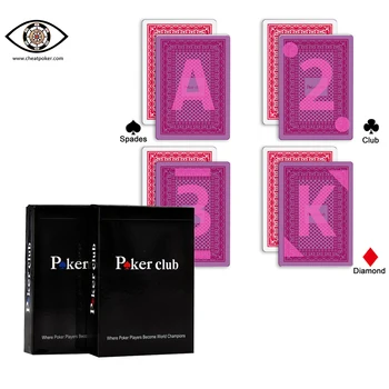 Маркированные игральные карты для УФ-защиты от обмана Покерного клуба Magic Mark Карточная колода Пластиковая водонепроницаемая настольная игра для вечеринок