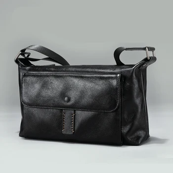 AETOO Новая спортивная мужская сумка через плечо из воловьей кожи для поездок на работу, мужская сумка для отдыха, кожаная сумка на одно плечо, мужская сумка почтальона, товары для прилива