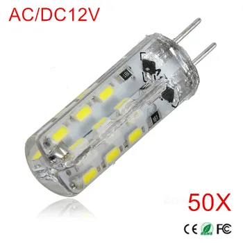 AC/DC12V светодиодная лампа G4 24шт SMD3014 3 Вт светодиодная лампа G4 Заменит 20 Вт лампу накаливания, 50 шт./лот, Бесплатная доставка