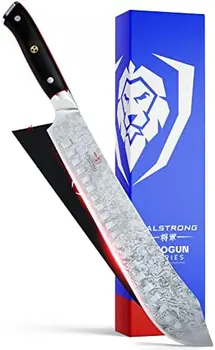 Элитный Дамасский Японский Кухонный Нож для Разделки Мяса AUS-10V Super Steel с Бычьим Носом, 10 дюймов, Ножны в комплекте