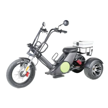 Электрический мотодельтаплан fat tire 3-колесный Электрический Трехколесный велосипед трехколесный взрослый грузовой электрический велосипед