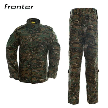 Костюмы для одежды ACU Пальто Брюки Военный Камуфляж Цифровой Лесной Камуфляжный Стиль Тактическая военная форма для мужчин